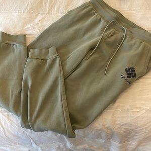 Green Columbia sweatpants